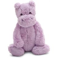 Jellycat Bashful Lilac Hippo Stuffed Animal, Medium, 12 inches