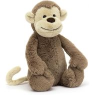 Jellycat Bashful Monkey Stuffed Animal Plush, Medium, 12 inches