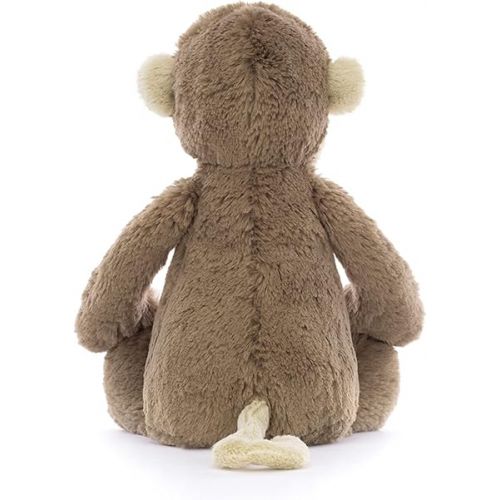  Jellycat Bashful Monkey Stuffed Animal Plush, Medium, 12 inches