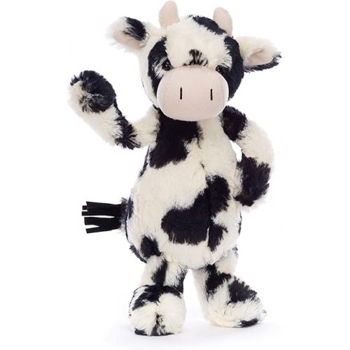  Jellycat Bashful Cow Calf Stuffed Animal, Medium, 12 inches