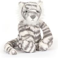 Jellycat Bashful Snow Tiger Medium Stuffed Animal