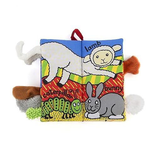  Jellycat Soft Cloth Baby Books, Fluffy Tails