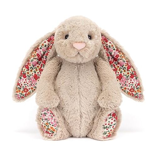  Jellycat Blossom Posy Bunny Stuffed Animal, Medium, 12 inches