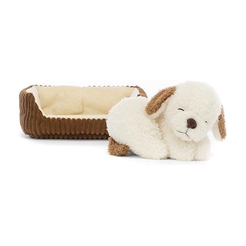  Jellycat Napping Nipper Dog Stuffed Animal with Bed