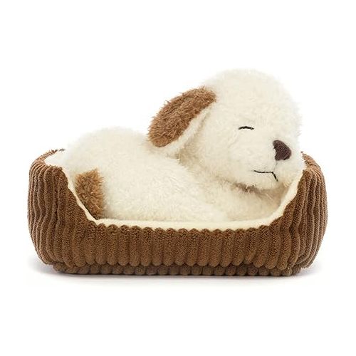  Jellycat Napping Nipper Dog Stuffed Animal with Bed