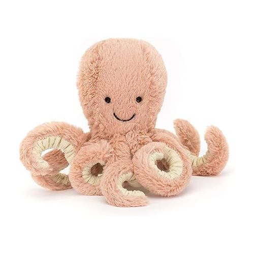  Jellycat Odell Octopus Stuffed Animal, Tiny, 6 inches