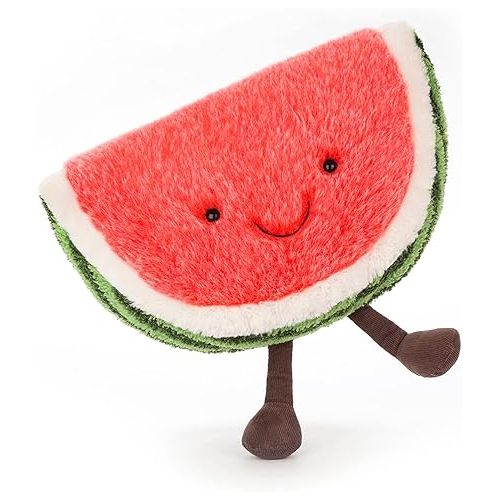  Jellycat Amuseables Watermelon Fruit Food Plush, Medium, 12 inches