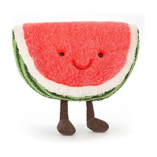  Jellycat Amuseables Watermelon Fruit Food Plush, Medium, 12 inches