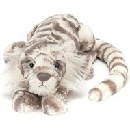 Jellycat Sacha Snow Tiger Stuffed Animal, Little, 10 inches