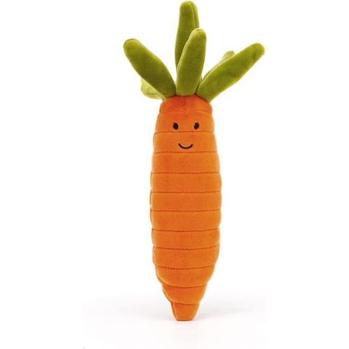  Jellycat Vivacious Vegetables Carrot Food Plush, 7 inches