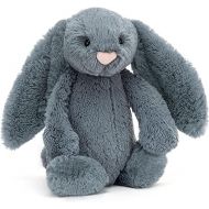 Jellycat Bashful Dusky Blue Bunny Stuffed Animal, Medium