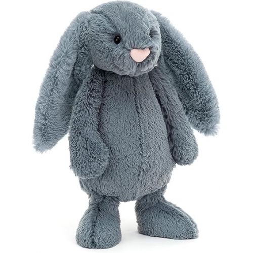  Jellycat Bashful Dusky Blue Bunny Stuffed Animal, Medium