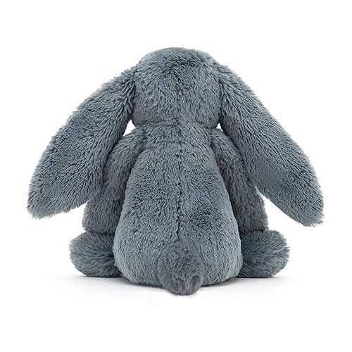  Jellycat Bashful Dusky Blue Bunny Stuffed Animal, Medium