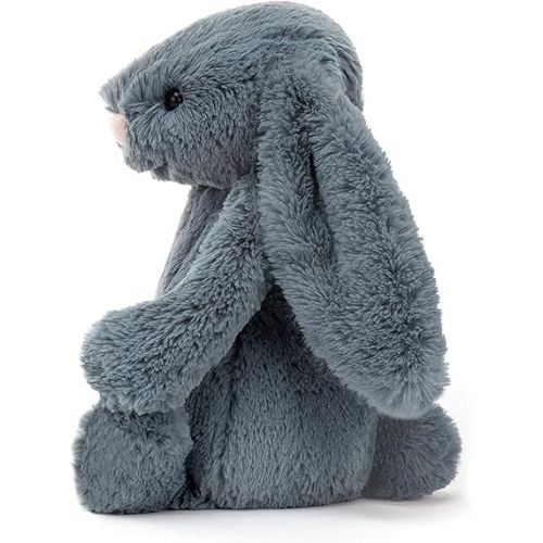  Jellycat Bashful Dusky Blue Bunny Stuffed Animal, Medium