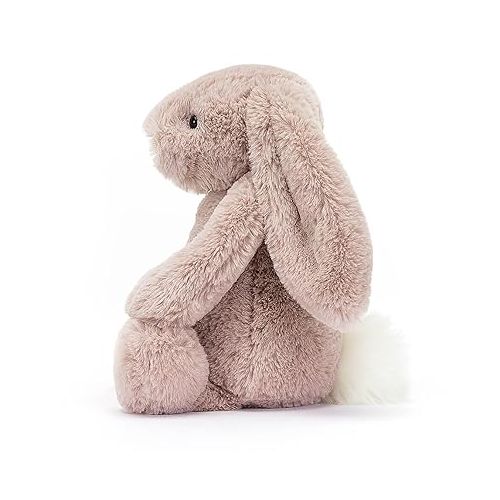  Jellycat Bashful Luxe Rosa Bunny Stuffed Animal Plush, Medium