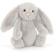 Jellycat Bashful Grey Bunny Stuffed Animal, Medium, 12 inches