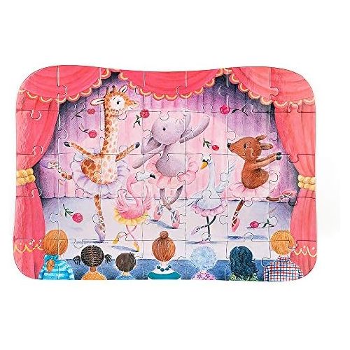  [아마존베스트]Jellycat Elly Elephant Ballerina Puzzle for Toddlers, 35 Pieces