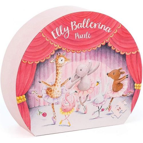  [아마존베스트]Jellycat Elly Elephant Ballerina Puzzle for Toddlers, 35 Pieces