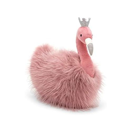  [아마존베스트]Jellycat Fancy Flamingo Fluffy Stuffed Animal, 12 inches