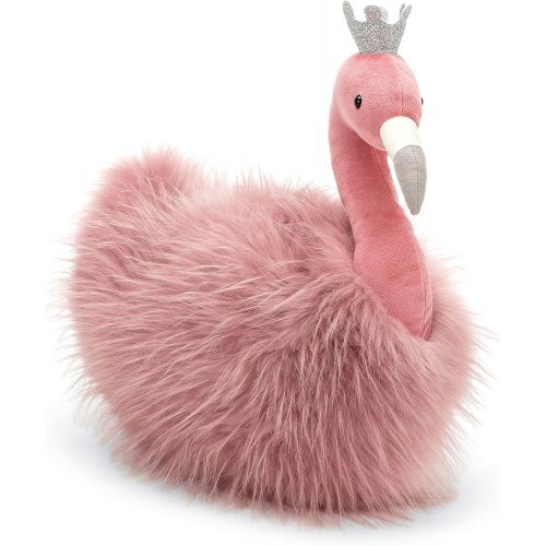  [아마존베스트]Jellycat Fancy Flamingo Fluffy Stuffed Animal, 12 inches