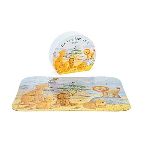  [아마존베스트]Jellycat The Very Brave Lion Puzzle for Toddlers, 35 Pieces