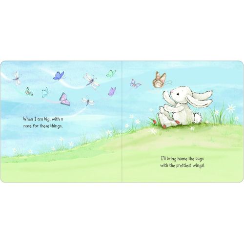  [아마존베스트]Jellycat When I Am Big Board Book and Bashful Cream Bunny, Medium - 12 inches