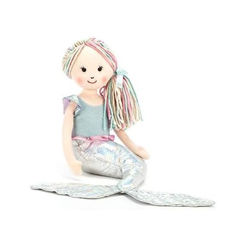  [아마존베스트]Jellycat Aqua-Lily Mermaid Stuffed Animal, Little, 13 inches