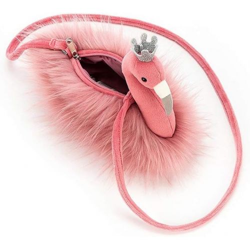  [아마존베스트]Jellycat Fancy Flamingo Plush Purse for Kids