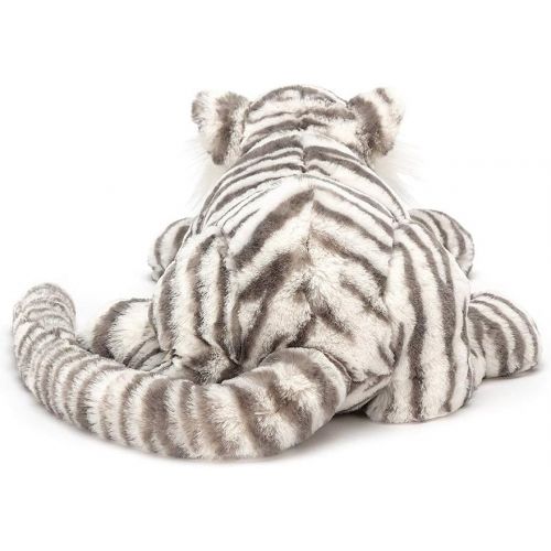  [아마존베스트]Jellycat Sacha Snow Tiger Stuffed Animal, Really Big, 33 inches