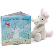 [아마존베스트]Jellycat Magical Unicorn Dreams Board Book and Bashful Unicorn, Medium - 12 inches
