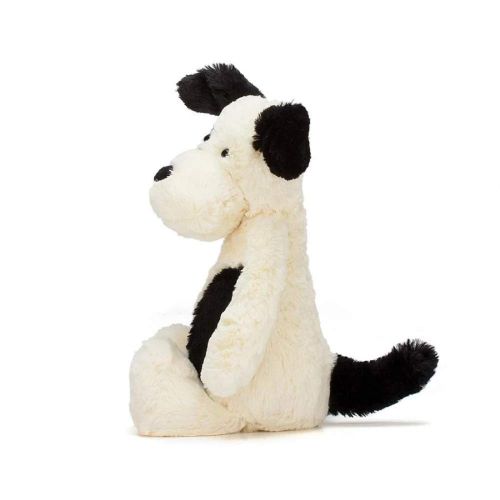  [아마존베스트]Jellycat Bashful Black and Cream Puppy Stuffed Animal, Medium, 12 inches