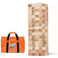 [아마존베스트]Jenga Giant JS7 (Stacks to Over 5 feet) Precision-Crafted, Premium Hardwood Game with Heavy-Duty Carry Bag (Authentic Jenga Brand Game)