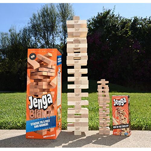  Jenga Giant Family Hardwood Stacking Game