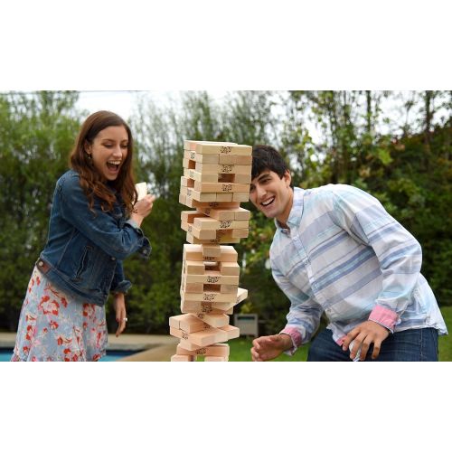  Jenga Giant Family Hardwood Stacking Game