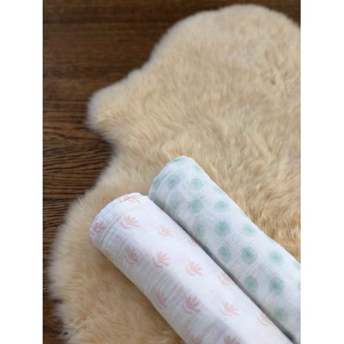  Jeni and Jane Baby Swaddle Blankets Pack of 2