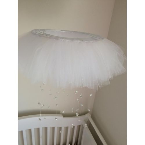  JennabooBoutique tutu crystal baby mobile- available in other colors