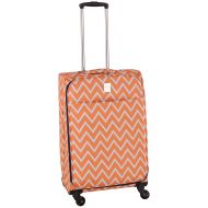 Jenni Chan Aria Madison 25 Inch Spinner Luggage, Orange, One Size