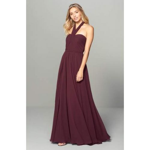  Jenny Yoo Mira Convertible Strapless Chiffon Gown