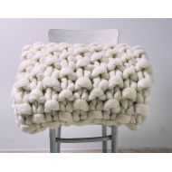 JennysKnitCo Chunky knit blanket, Super chunky knit blanket, Blanket, Chunky blanket, Chunky knit throw, Blanket throw, Chunky knits, Chunky yarn