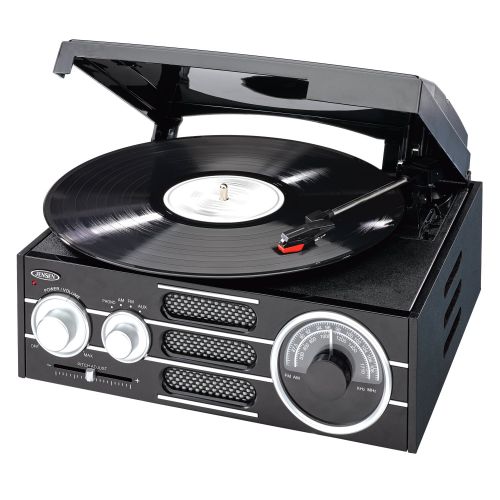  Jensen Jta300 3-speed Stereo Turntable With Amfm Stereo Radio