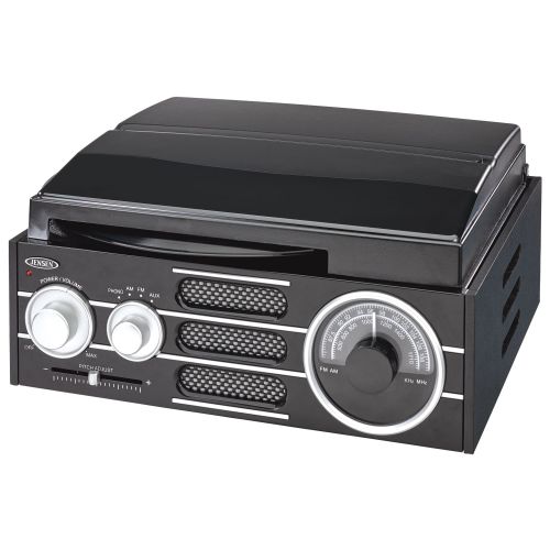  Jensen Jta300 3-speed Stereo Turntable With Amfm Stereo Radio