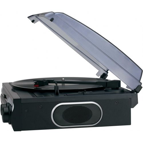  [아마존베스트]Jensen JTA-230 3 Speed Stereo Turntable with Built in Speakers, Aux in, Vinyl to MP3 Converting/Encoding
