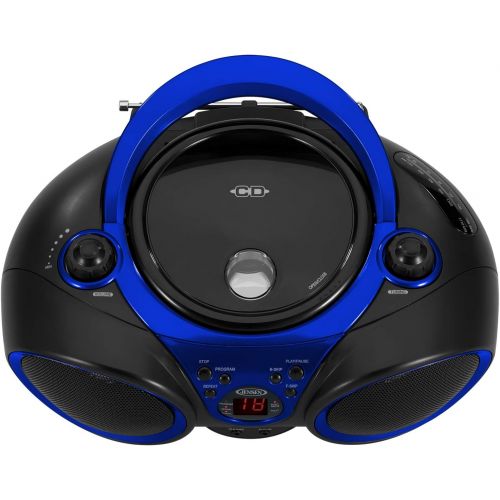  [아마존베스트]Jensen CD-490 Portable Sport Stereo CD Player with AM/FM Radio and Aux Line-in & Headphone Jack (Blue)