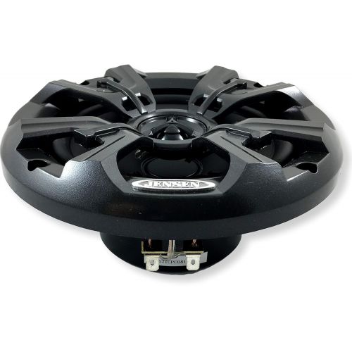  Jensen MSX60RVR Marine Speakers 6.5 Coaxial Speaker, Completely Waterproof With UV Resistant Materials To Withstand the Outdoor Elements, Sold as Pair, Graphite Gray