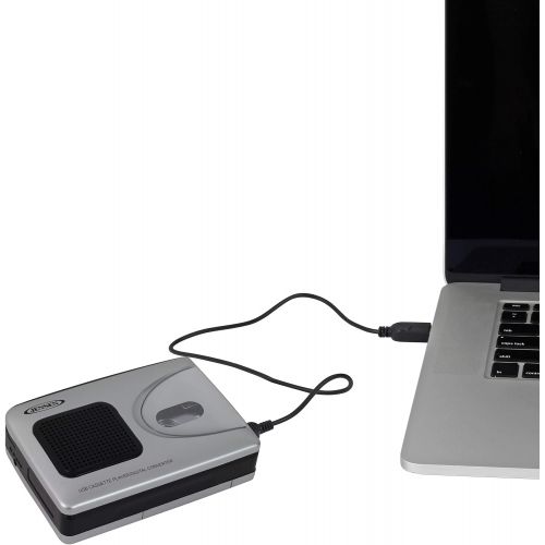  [아마존베스트]Jensen Portable Cassette Tape Player to Captures MP3 Audio Music via USB Convert PC/MAC + Built in Speaker