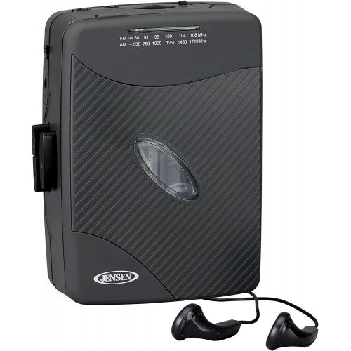  [아마존베스트]Jensen Stereo Cassette Player with AM/FM Radio, Black (SCR-75)