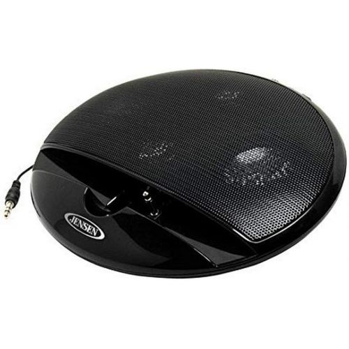  JENSEN SMPS-125 Portable Stereo Speaker For iPod/iPhone, MP3, Tablet, and Smartphone Black