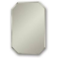 Jensen 1454X Octagon Bevel Mirror Medicine Cabinet, 18 x 27