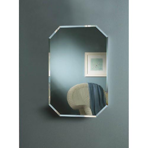  Jensen 1454X Octagon Bevel Mirror Medicine Cabinet, 18 x 27