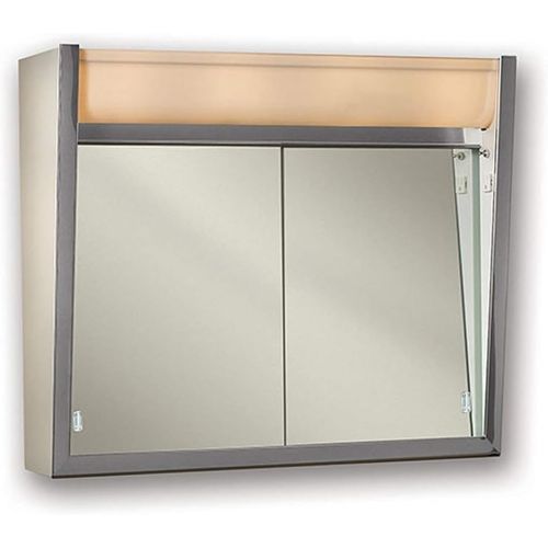  Jensen 124LPX Lighted Sliding Doors Medicine Cabinet, 24 x 23.5